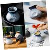 KICHOUSE Japanese Style Toothpick Holder Ceramic Toothpick Pot Decorative Storage Jar for Party view 2