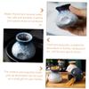 KICHOUSE Japanese Style Toothpick Holder Ceramic Toothpick Pot Decorative Storage Jar for Party view 3