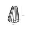 CIYODO Retro Wrought Iron Lampshade Drop Shape Decorative Mesh Light Cover for Steampunk Industrial Decor view 2