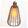CIYODO Retro Wrought Iron Lampshade Drop Shape Decorative Mesh Light Cover for Steampunk Industrial Decor view 3