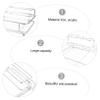 Garneck 1pc Toothbrush Holder and Vanity Tray Organizer for Bathroom Countertop Silver Stripes Storage for Toiletries and Cosmetics view 4