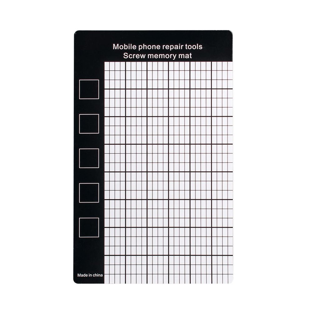 kobeIeen Repair Mat Magnetic Screw Mat Memory Pad for Repair Tools Screw 9x14.5cm Disassembly Repair Work Pad