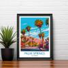 Home Decor Wall Art Unframed, Ukpark Palm Springs California Travel Print Wall Decor Wall Art Palm Springs Wall Hanging Home Dcor Palm Springs Lovers American Art view 4