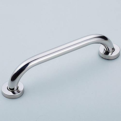 Grab Bars Handle Safety Support Hand Rails, 12-Inch Grab Bars for Bathroom, Polished Chrome Grab Bars for Bathtubs and Showers, Wall Mount Stainless Steel Support Rail, Safety Anti-slip Assist Handrai