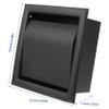 HOMSFOU 1pc Creative Black Recessed Toilet Tissue Holder Wall-Mounted Paper Rack for Bathrooms and Practical Design for Use view 2