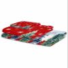Edwiinsa Red Christmas Snowman Bath Towels 3 Pack, Xmas Tree Snowflake Snowscape Soft Plush Microfiber Large Bathroom Towel Hand Towel Washcloths Winter Christmas Shower Towel for Home Gym Travel view 2