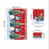 Edwiinsa Red Christmas Snowman Bath Towels 3 Pack, Xmas Tree Snowflake Snowscape Soft Plush Microfiber Large Bathroom Towel Hand Towel Washcloths Winter Christmas Shower Towel for Home Gym Travel view 4