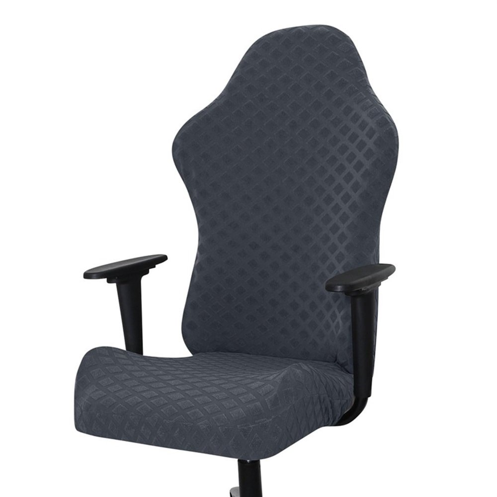 DUCK DUKE Stretch Office Chair Cover,Gaming Chair Covers Slipcovers,Game Computer Office Desk Chair Cover Protector for Armchair, Swivel Chair, Gaming Chair,Computer Boss Chair (Blue)