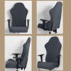 DUCK DUKE Stretch Office Chair Cover,Gaming Chair Covers Slipcovers,Game Computer Office Desk Chair Cover Protector for Armchair, Swivel Chair, Gaming Chair,Computer Boss Chair (Blue) view 3
