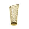 Umbrella Stand 25 Inch Tall Modern Umbrella Holder Gold Metal Umbrella Stand Freestanding Round Umbrella Hollow Rack or Cane Holder for Entryway Hallway view 1