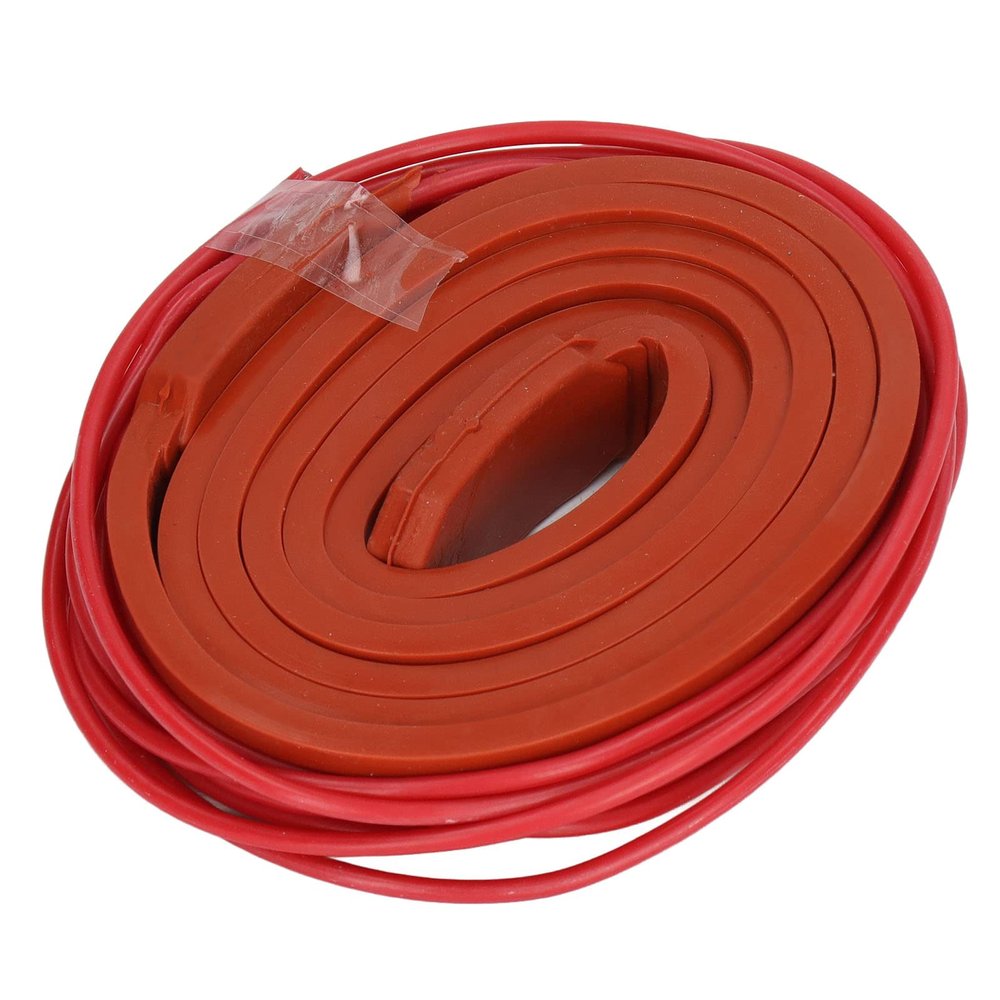Silicone Heating Belt, Pipe Heat Tape 15x1000mm 40w Flexible and Insulation Heat Tape For Water Pipes, For Oil Pipe and Engine Heating (DC24V)