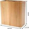 Umbrella Stand Square/Rectangular Umbrella Stand w/Removable Drip Tray Wooden Free Standing Umbrella Holder Rack Organizer Farmhouse Storage Bin Hallway (Wood 50x34x17cm) view 2