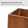 Umbrella Stand Square/Rectangular Umbrella Stand w/Removable Drip Tray Wooden Free Standing Umbrella Holder Rack Organizer Farmhouse Storage Bin Hallway (Wood 50x34x17cm) view 4