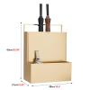 Large Capacity Umbrella Organizer Hold 18-25 Umbrellas,Home Office Hotel Entry Hallway Umbrella Holder,Umbrella Stand with Removable Drip Tray (Color : Gold, Size : 48x27x65CM) view 2
