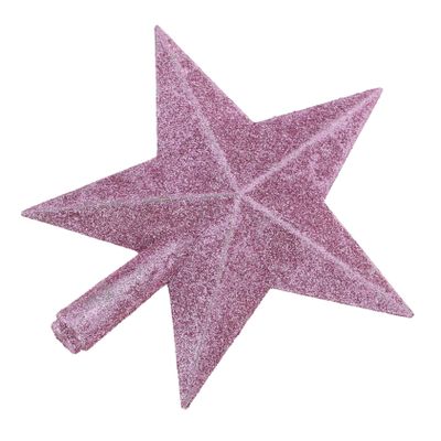 COOLHIYA 15cm Pink Treetop Star Christmas Tree Ornaments Mini Tree Decorations Holiday Decor