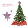COOLHIYA 15cm Pink Treetop Star Christmas Tree Ornaments Mini Tree Decorations Holiday Decor view 3