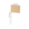Cabilock 100Pcs Decorative Food Flag Picks Creative Toothpick Flags for Cake Appetizers and Party Treats Chic Cocktail Toppers for Birthday Theme Parties and Events view 2