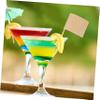 Cabilock 100Pcs Decorative Food Flag Picks Creative Toothpick Flags for Cake Appetizers and Party Treats Chic Cocktail Toppers for Birthday Theme Parties and Events view 3