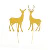 PLAFOPE Elegant Deer Design Cake Toppers 20 Pieces Perfect for Birthday and Anniversary Decor view 2