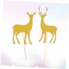 PLAFOPE Elegant Deer Design Cake Toppers 20 Pieces Perfect for Birthday and Anniversary Decor view 3