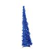 120cm Foldable Telescopic Christmas Tree Xmas PET Plastic Blue view 1