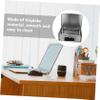 BIUDECO Silver Rectangular Tinplate Jewelry Box with Handle, Large Capacity view 4
