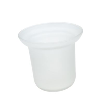 GRIRIW Toilet Brush Holder Ventilation Slots Compact and Sturdy Bathroom Scrubber Brush Base for Easy Cleaning and Organization Modern Design Drainage for Quick Drying