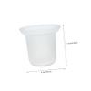 GRIRIW Toilet Brush Holder Ventilation Slots Compact and Sturdy Bathroom Scrubber Brush Base for Easy Cleaning and Organization Modern Design Drainage for Quick Drying view 2