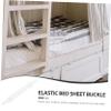 CIYODO 8pcs Bed Sheet Straps Mattress Sheet Holder Clips Elastic for Preventing from Sliding view 3