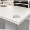 Outanaya Stainless Steel Swing Lid Trash Can Cover Kitchen Waste Bin Lid for Garbage Can view 4