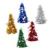 KICHOUSE Shiny Metalic Mini Christmas Tree 5 Pcs Set Seasonal Decor Holiday Tree Model view 1