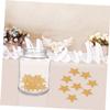 FELTECHELECTR 100pcs Glitter Star Confetti No Craft Paper Cutouts for Showers Weddings and Birthday Party Decorations Golden Delicate Star Shape No Shedding Glitter view 3