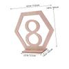 ABOOFAN Elegant Wedding Table Numbers Decor 20pcs Wooden Hexagon Seat Numbers for Banquet Birthday Catering Party Anniversary view 2