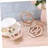 ABOOFAN Elegant Wedding Table Numbers Decor 20pcs Wooden Hexagon Seat Numbers for Banquet Birthday Catering Party Anniversary view 3