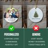 1st Christmas Married Ornament 2024, Bride and Groom Personalized Photo Ornaments Wedding Gifts for Couples, Custom Photo Ornament for Our First Christmas Married, Mr & Mrs Xmas Ornament view 3