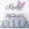Butterfly Name Wall Decal Sticker - Custom Name Butterfly Decal - Girls Name Decal - Personalized Letters for Nursery Room - Girls Bedroom Decor view 2