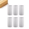 WGVI Hurricane Candle Holder Sleeve, W: 5", Ht: 10", Frosted Glass Cylinder Open Both Ends, Chimney Tube Shade, 6 Pieces view 1