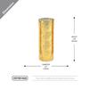 WGVI Hurricane Candle Holder Sleeve, W: 5", Ht: 14", Gold Speckled Glass Cylinder Open Both Ends, Chimney Tube Shade, 6 Pieces view 2