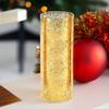 WGVI Hurricane Candle Holder Sleeve, W: 5", Ht: 14", Gold Speckled Glass Cylinder Open Both Ends, Chimney Tube Shade, 6 Pieces view 4