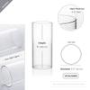 WGVI Clear Hurricane Candle Holder Sleeve, Wide 3.5", Height 8", 6 Pieces, Hurricane Vase, Glass Cylinder Open Ended Chimney Shade Tube For Pillar and Tapered Candleholder, Flame Cover. view 2