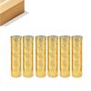WGVI Hurricane Candle Holder Sleeve, W: 4", Ht: 16", Gold Speckled Glass Cylinder Open Both Ends, Chimney Tube Shade, 6 Pieces view 1