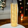 WGVI Hurricane Candle Holder Sleeve, W: 4", Ht: 16", Gold Speckled Glass Cylinder Open Both Ends, Chimney Tube Shade, 6 Pieces view 4