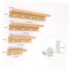 FUNOMOCYA Wooden Wall Decor Floating Ledge Hooks Modern Shelves for Wall Storage Decorative Rack view 3