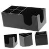 Mikinona Acrylic Compartment Storage Rack Straw Holder Organizer Kitchen Condiment Station for Home Coffee Shop view 4