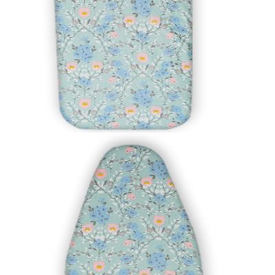ZYXQQJ Cotton Iron Board Cover 12x32 13x36 13x38 14x43 15x48 Inch Scorch Resistant Ironing Pad, Iron Board Replacement Cover(Pink Flower,137x45cm(54x18in))