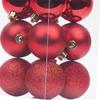 12pcs Christmas Tree Baubles Christmas Tree Hanging Balls Christmas Ball Ornaments Xmas Hanging Balls Ornaments Decorative Hanging Balls for Xmas Festival New Year Party Dcor - Red view 3