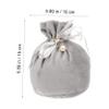 COHEALI Velour Jewelry Bags 5pcs Drawstring Pouches for Earphones Xmas view 2