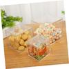 OHPHCALL 2pcs Square Candy Boxes for Wedding Decorative Storage Boxes Crystal Clear Transparency view 4