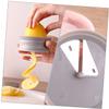 NAMOARLY 2pcs Manual Rotatable Fruit Cutter Handheld Slicer for Effortless Lemon Slicing Premium Kitchen Gadget Random Color Design for Versatile Use view 4