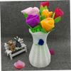 ORFOFE Flower Girl Basket Wedding Woven Storage Basket Imitation Weaving Basket Plastic Vase for Home Decor Random Style view 3